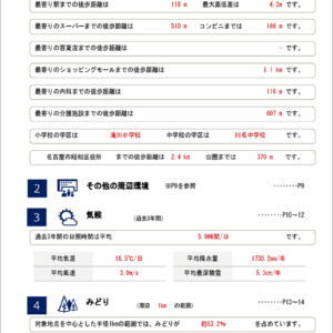 周辺環境｜目次